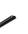 2m aluprofil GROOVE10.V2 A1C/U - Svart anodiserad, infälld, LED-skena
