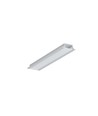 2m aluprofil GROOVE10.V2 A1C/U - Anodiserad, inbyggd, LED skena