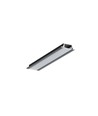 2m aluprofil GROOVE10.V2 A1C/U - Svart anodiserad, infälld, LED-skena