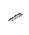 2m aluprofil GROOVE10.V2 A1C/U - Svart anodiserad, infälld, LED-skena