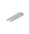 1m aluprofil GROOVE14 EE7F/TY - Obehandlad aluminium, inbyggd, LED skena
