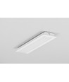 1m aluprofil GROOVE14 EE7F/TY - Vitlackerad, inbyggd, LED-skena