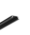 2m aluprofil GROOVE14 EE7F/TY - Svart anodiserad, inbyggd, LED-skena