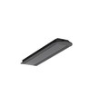 2m aluprofil GROOVE14 EE7F/TY - Svart anodiserad, inbyggd, LED-skena