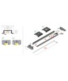 2m aluprofil GROOVE14.V2 BC3/Y - Obearbetad aluminium, inbyggd, LED-list