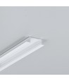 2m aluprofil GROOVE14.V2 BC3/Y - Vitlackerad, infälld, LED-skena