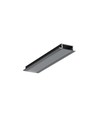 2m aluprofil GROOVE14.V2 BC3/Y - Svart anodiserad, infälld, LED-skena