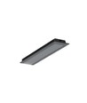 2m aluprofil GROOVE14.V2 BC3/Y - Svart anodiserad, infälld, LED-skena