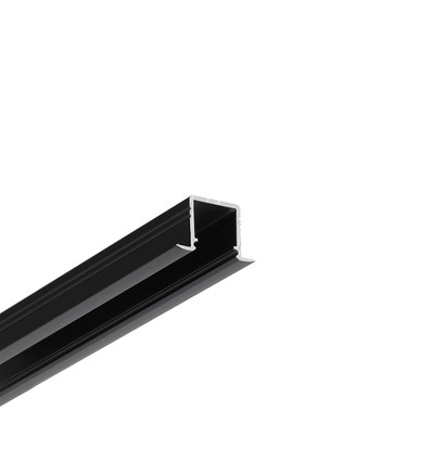 1m aluprofil SMART-IN10 AC2/Z - Svart anodiserad, inbyggd, LED-skena