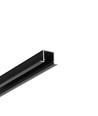 1m aluprofil SMART-IN10 AC2/Z - Svart anodiserad, inbyggd, LED-skena