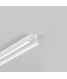 1m aluprofil SMART-IN10 AC2/Z - Vitlackerad, infälld, LED-list