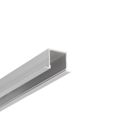 1m aluprofil SMART-IN16 BC3/U4 - Anodiserad, inbyggd, LED-skena