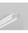 1m aluprofil SMART-IN16 BC3/U4 - Vitlackerad, inbyggd, LED-skena