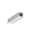 2m aluprofil SMART-IN16 BC3/U4 - Anodiserad, inbyggd, LED-skena