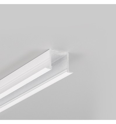 2m aluprofil SMART-IN16 BC3/U4 - Vitlackerad, infälld, LED-skena