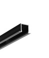 2m alu-profil SMART-IN16 BC3/U4 - Svartlackerad, infälld, LED-skena