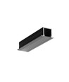 2m alu-profil SMART-IN16 BC3/U4 - Svartlackerad, infälld, LED-skena