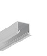 2m aluprofil LINEA-IN20 EE7F/U7 - Obehandlad aluminium, inbyggd, LED skena