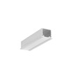 2m aluprofil LINEA-IN20 EE7F/U7 - Obehandlad aluminium, inbyggd, LED skena
