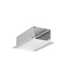 1m aluprofil PHIL RECESSED C10 - Anodiserad, inbyggd, LED-skena