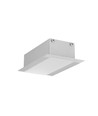 1m aluprofil PHIL RECESSED C10 - Anodiserad, inbyggd, LED-skena