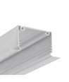 2m aluprofilskena PHIL RECESSED C10 - Obehandlad aluminium, infälld, LED-list