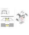 2m aluprofilskena PHIL RECESSED C10 - Obehandlad aluminium, infälld, LED-list