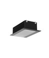 1m aluminiumprofil PHIL RECESSED C10 - Svartlackerad, inbyggd, LED-skena