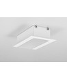 2m aluprofil PHIL RECESSED C10 - Vitlackerad, inbyggd, LED-skena