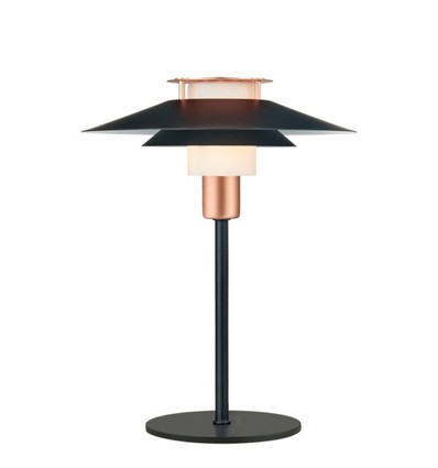 Lagertömning: Halo Design - Rivioli bordslampa Ø24, svart/koppar
