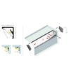 2m aluprofil CABI12 E - Obehandlad aluminium, hörn, LED-skena