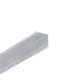 1m aluminiumprofil CABI12 DUO E - Obehandlad aluminium, hörn, LED list