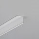 1m aluminiumprofil CABI12 DUO E - Vitlackerad, hörn, LED-skena