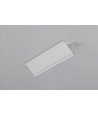 1m aluminiumprofil CABI12 DUO E - Vitlackerad, hörn, LED-skena