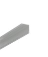 2m aluminiumprofil CABI12 DUO E - Anodiserad, hörn, LED-skena