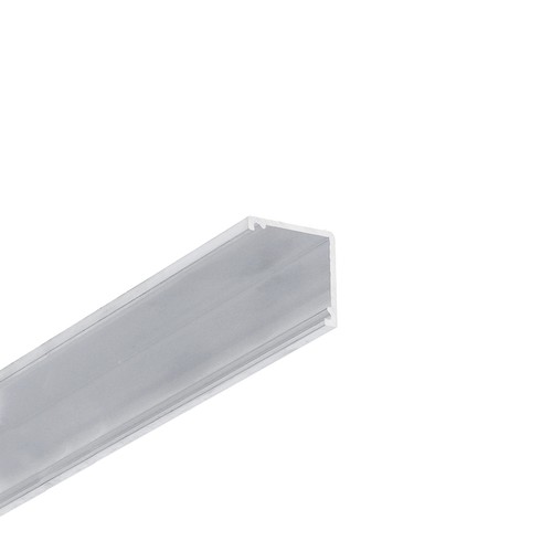 2m aluprofil CABI12 DUO E - Obehandlad aluminium, hörn, LED-skena