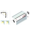 2m aluprofil CABI12 DUO E - Obehandlad aluminium, hörn, LED-skena