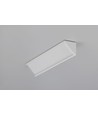 2m aluprofil CABI12 DUO E - Vitlackerad, hörn, LED-skena