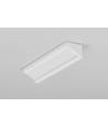 2m aluprofil CORNER10 BC/UX - Vitlackerad, hörn, LED-skena