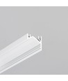 2m aluprofil CORNER12.V2 EF/U - Vitlackerad, hörn, LED-skena