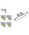 2m aluminiumprofil CORNER12.V2 EF/U - Obehandlad aluminium, hörn, LED-skena