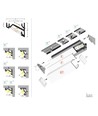 2m aluprofil CORNER14 EE7F/TY - Vitlackerad, hörn, LED skena