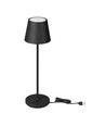 V-Tac uppladdningsbar bordslampa, trådlöst - Svart, IP54 utomhus bordslampa, touch dimbar