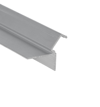 2m aluprofil GLOW12 DOWN A1C - Obehandlad aluminium, inspackling, LED-skena