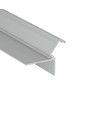 2m aluminiumprofil GLOW12 DOWN A1C - Anodiserad, infällning, LED-skena