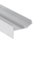 2m aluprofil GLOW12 UP A1C - Obehandlad aluminium, ispackling, LED-skena