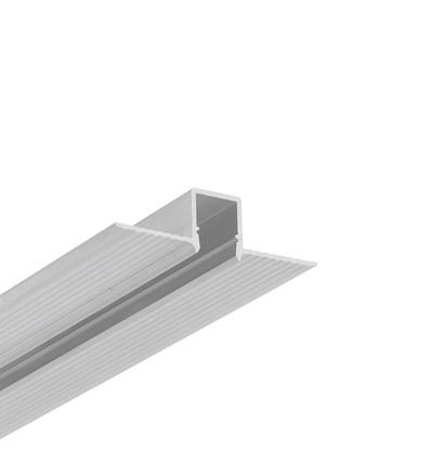 1m aluprofil HIDE10 C4 - Obehandlad aluminium, inbyggnad, LED-skena