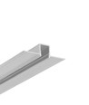 1m aluprofil HIDE10 C4 - Obehandlad aluminium, inbyggnad, LED-skena