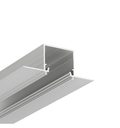 1m aluminiumprofil LINEA-IN20 TRIMLESS EE7F - Anodiserad, infällning, LED-skena
