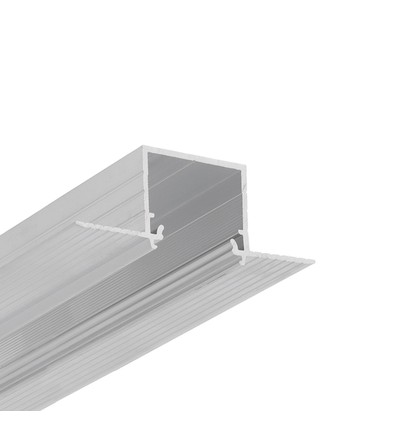 1m aluprofil LINEA-IN20 TRIMLESS EE7F - Obelagd aluminium, infälld, LED-skena